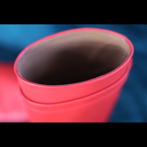 GIVENCHY RED LEATHER BOOTS - Picture 14 of 16